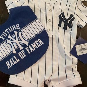 Yankee Baby Bundle! One Piece outfit and bib!